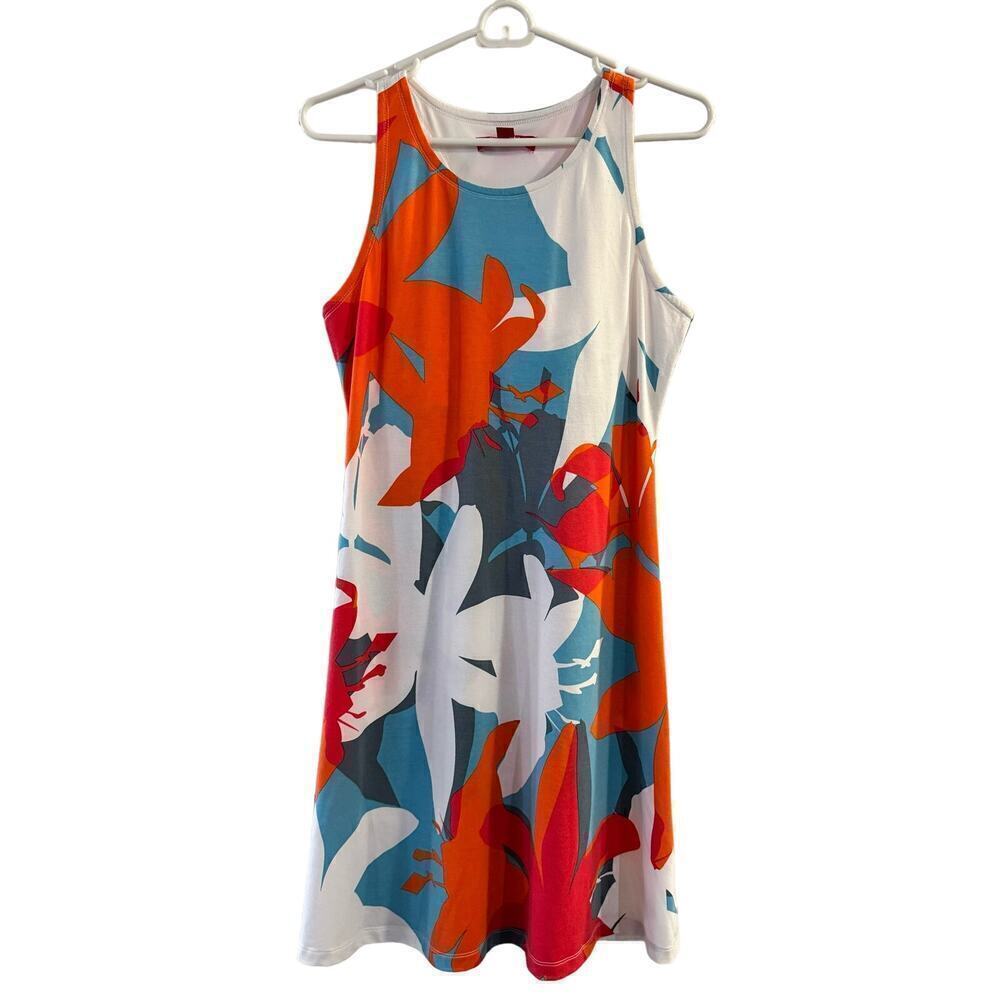 Krimson Klover Floral Multicolor Sleeveless Dress Hidden Pocket Medium Hiking - Picture 2 of 9